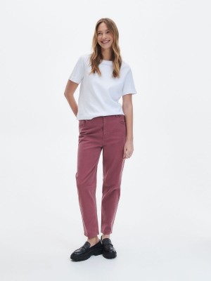 Reserved Baggy trousers Fioletowe | IWVNRGZ-03