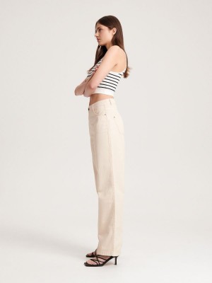 Reserved Cargo trousers Ivory | KAWRLYI-37