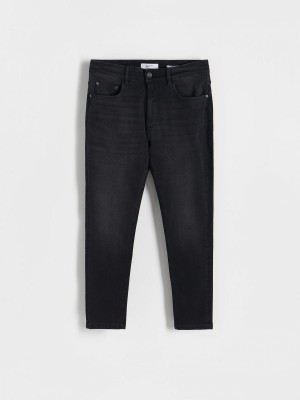 Reserved Carrot slim jeans Czarne | AIQCZHW-67