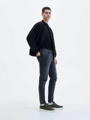 Reserved Carrot slim jeans Szare | NPDJCGB-47