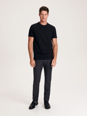 Reserved Chino slim fit trousers Czarne | KYIOCTL-69