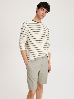 Reserved Chino slim shorts Khaki | NOSVQHJ-84