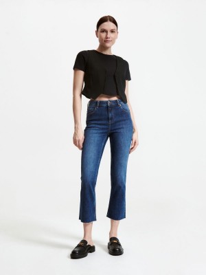 Reserved Flare jeans Granatowe | NWZCKXT-26