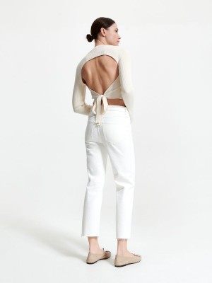 Reserved Flare jeans Ivory | EBKGSXC-20