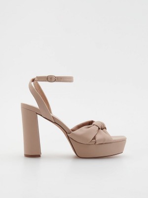 Reserved High heel sandals Beżowe | FEXNSRH-07