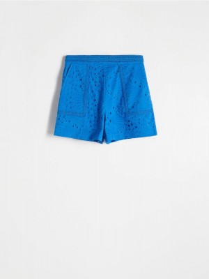 Reserved LADIES` SHORTS Niebieskie | RXDSVZB-19