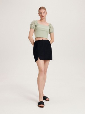 Reserved Mini skirt Czarne | ZKWLIRX-10