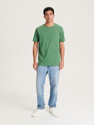 Reserved Oversized T-shirt Zielone | RPOACZE-24