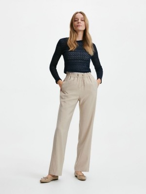 Reserved Prosty leg trousers Szare | VEZDWAC-29