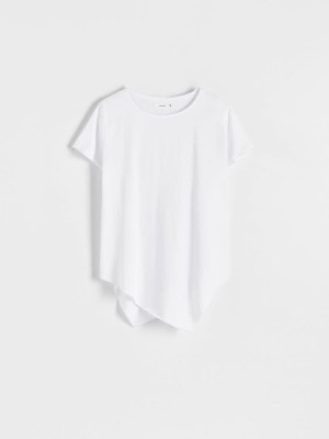 Reserved Regular fit T-shirt Białe | IWHOJVK-90