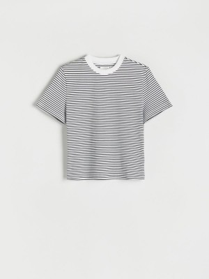 Reserved Regular fit stripe T-shirt Kolorowe | EUYVHOC-18