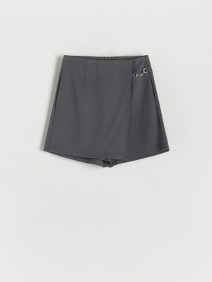 Reserved Skort Głęboka Szare | HEONCXS-58