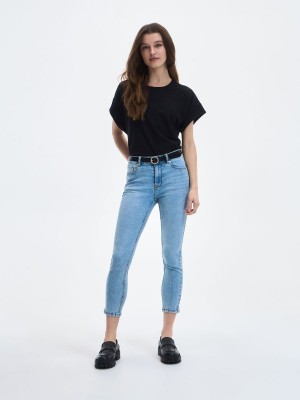 Reserved Slim jeans Niebieskie | XRIKLNE-80