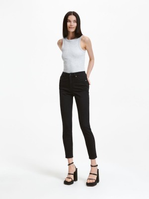 Reserved Slim push up jeans Czarne | VXWMRSY-60