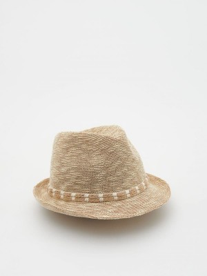 Reserved Woven hat Ivory | TVYRXCI-78