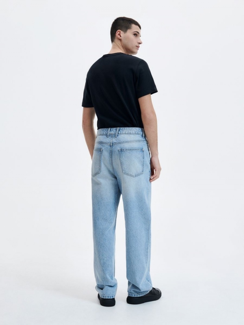 Reserved Baggy fit jeans Niebieskie | KJEMGXY-83