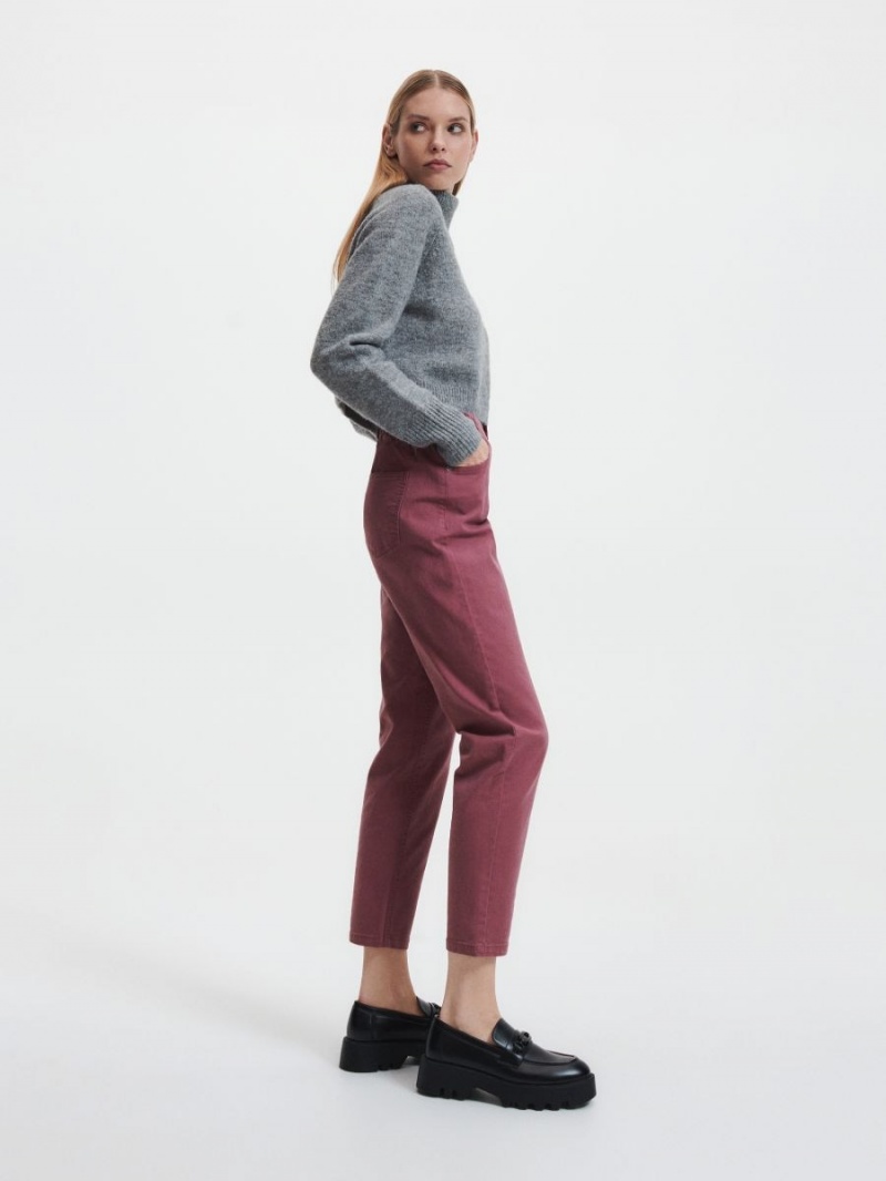 Reserved Baggy trousers Fioletowe | ATCMXSN-54