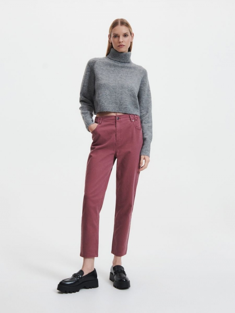 Reserved Baggy trousers Fioletowe | ATCMXSN-54