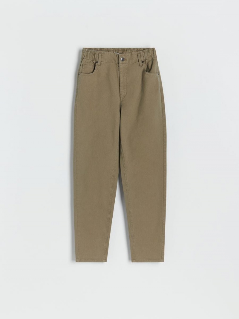 Reserved Baggy trousers Khaki | LZWDSBK-85