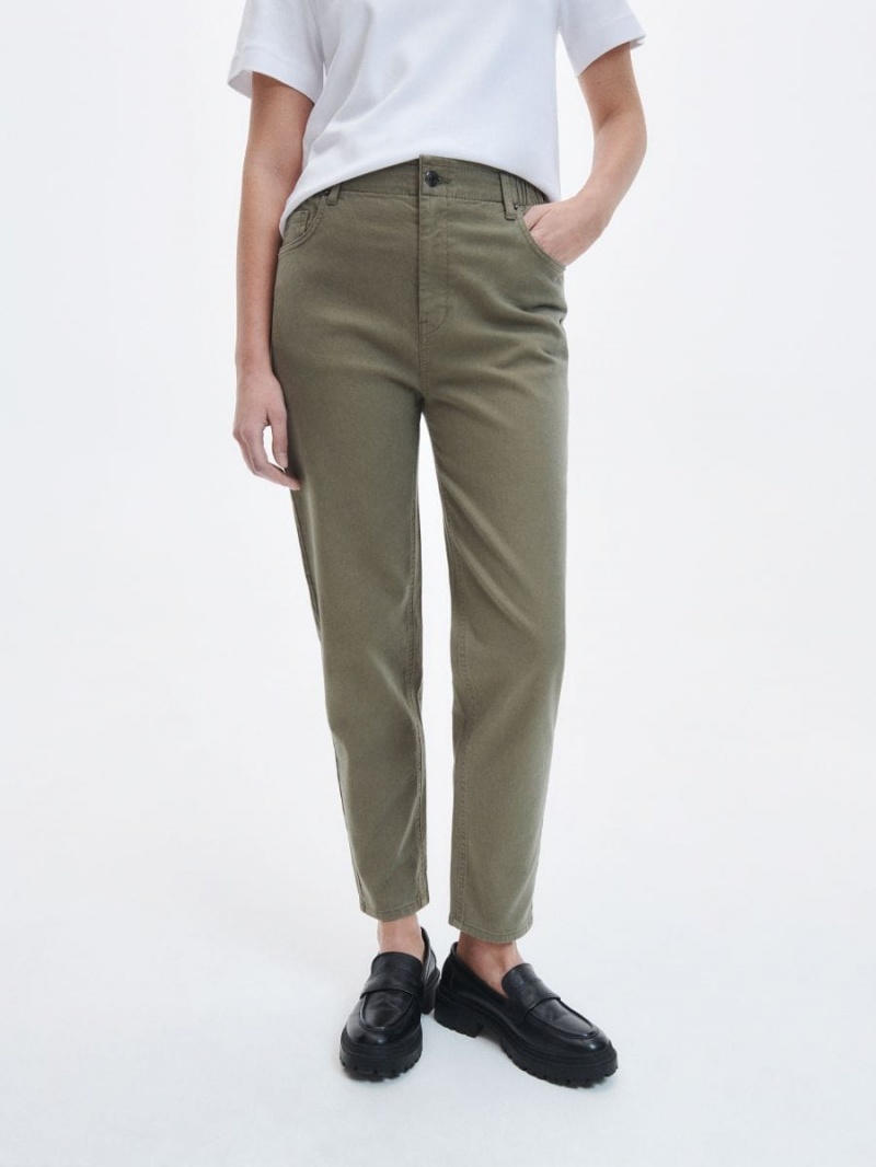 Reserved Baggy trousers Khaki | QDXELJU-19