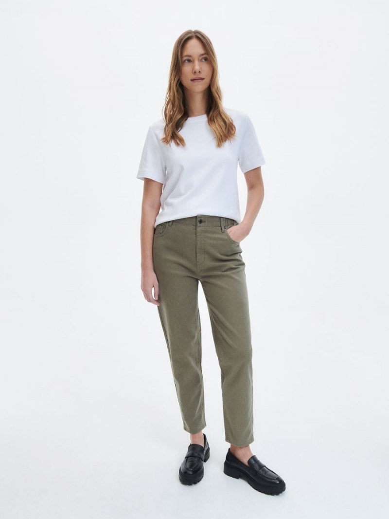 Reserved Baggy trousers Khaki | QDXELJU-19