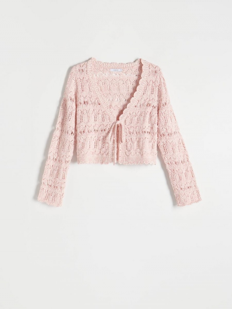 Reserved Bawełniane cardigan Różowe | WECYSGJ-20