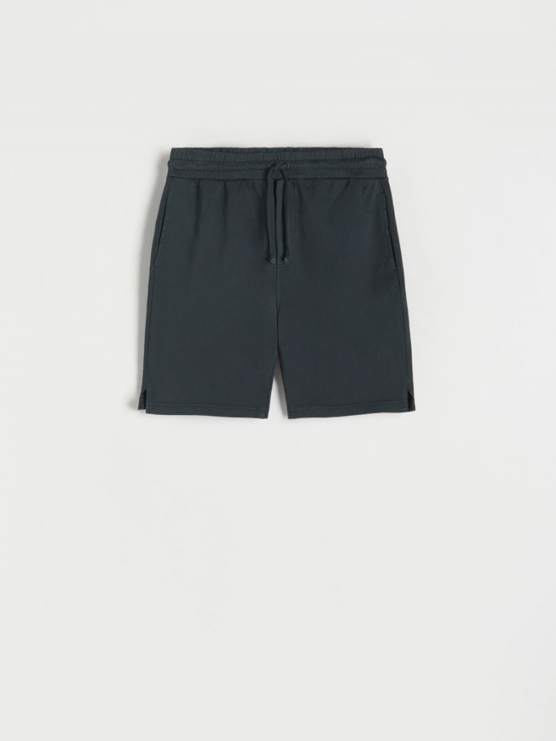 Reserved Bawełniane rich shorts Szare | GXNYRDZ-18