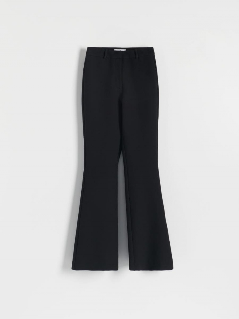 Reserved Bell bottom trousers Czarne | FBHDTCM-35