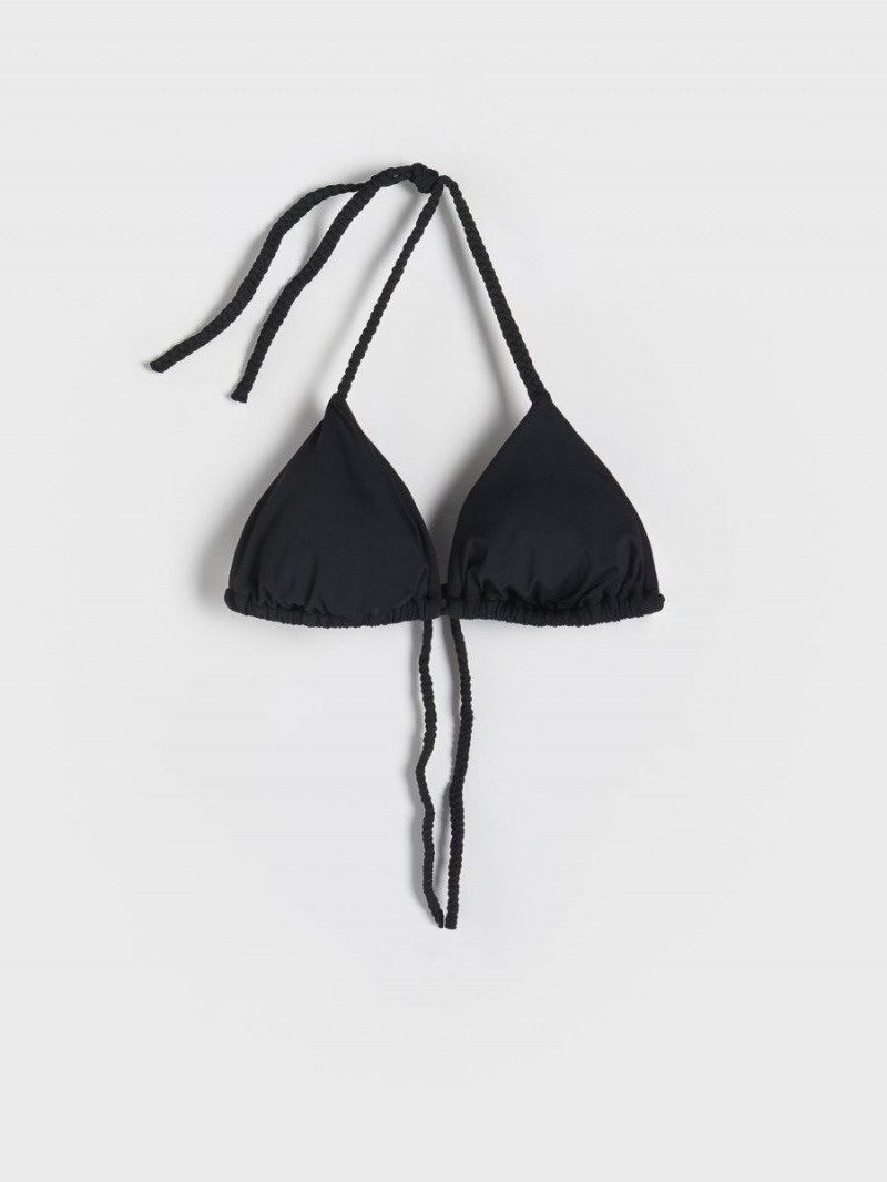 Reserved Bikini top Czarne | ECXNOJT-57