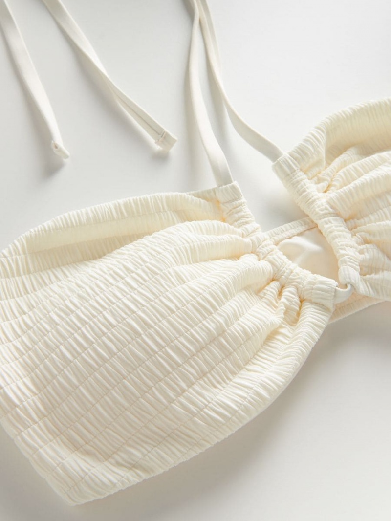 Reserved Bikini top Ivory | IFKMQAU-89