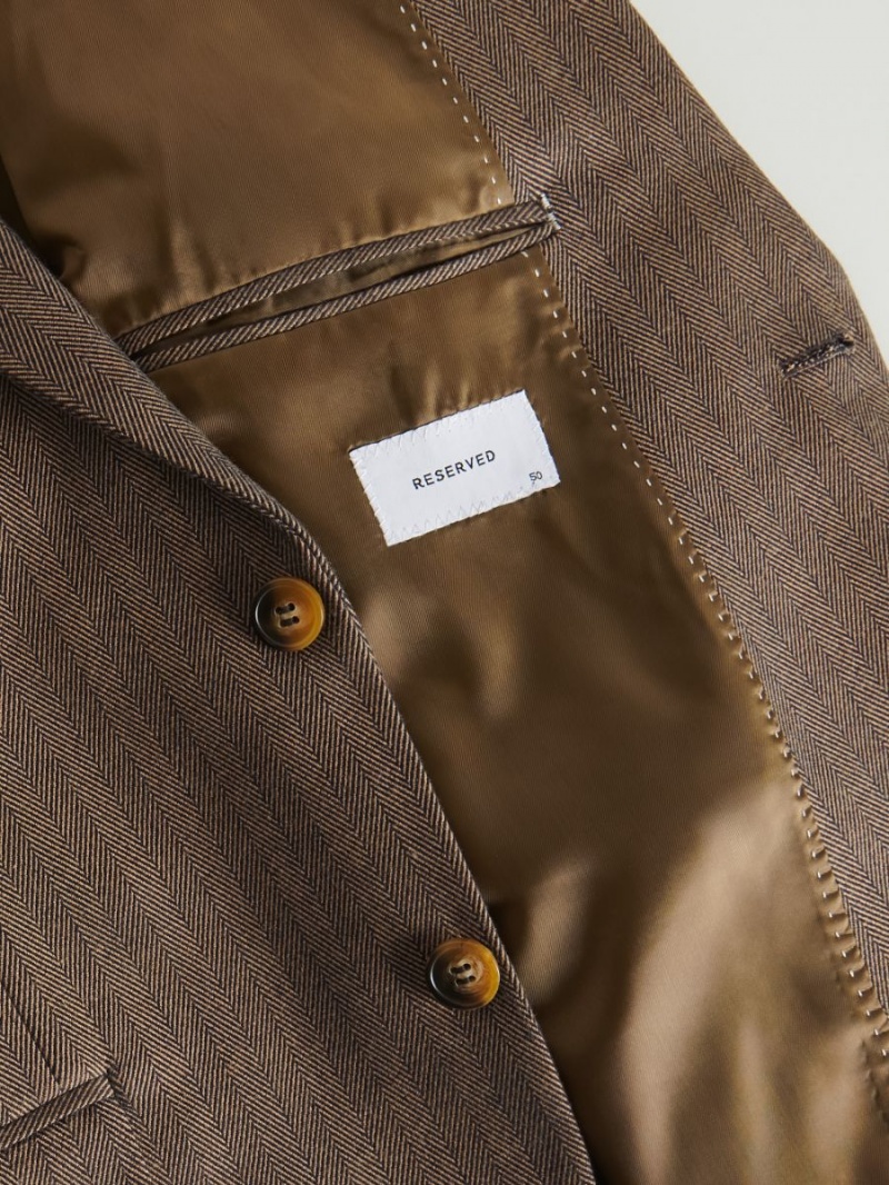 Reserved Blazer in herringbone Kolorowe | KOWSDBI-15