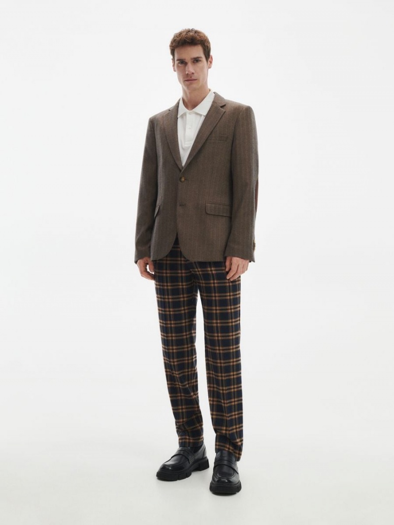 Reserved Blazer in herringbone Kolorowe | KOWSDBI-15