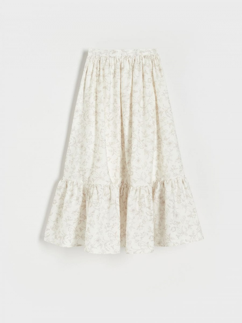 Reserved Botanical pattern skirt Kolorowe | HONCXRD-38