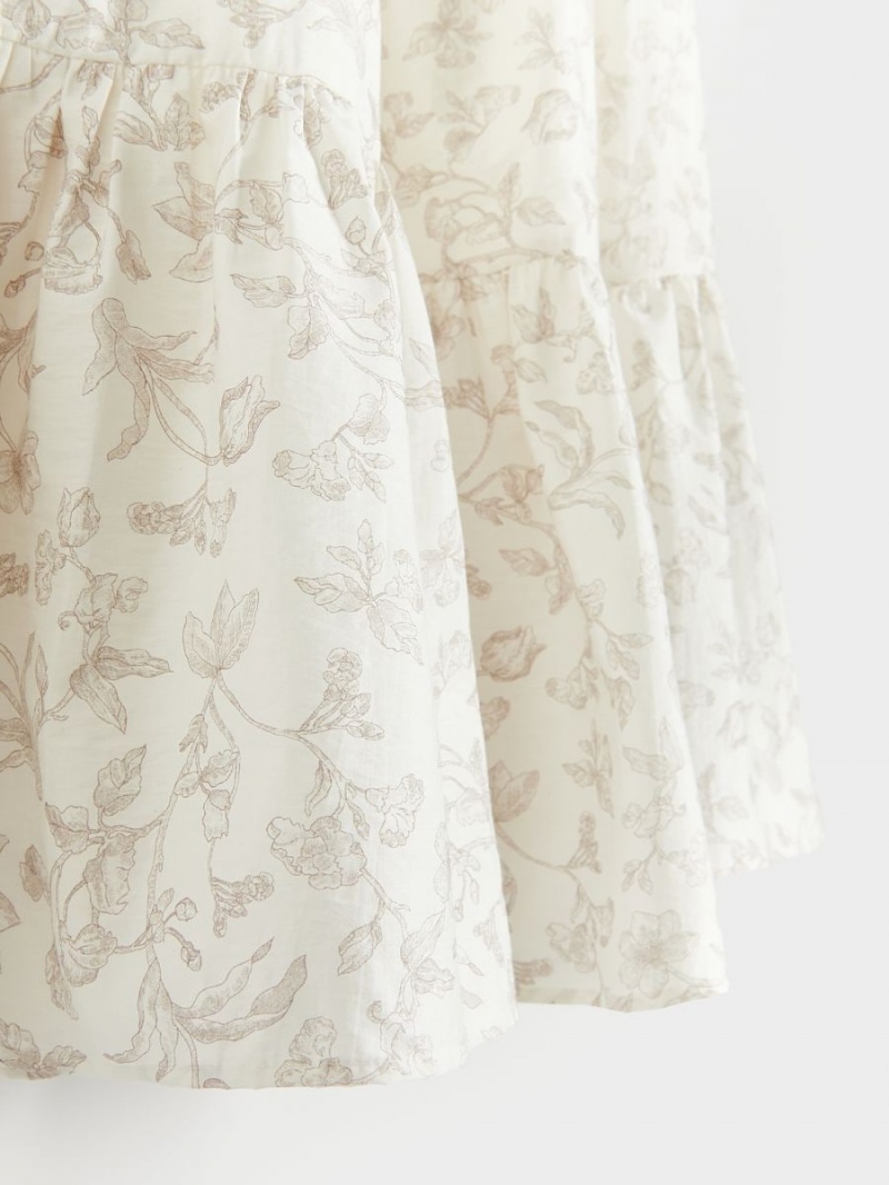 Reserved Botanical pattern skirt Kolorowe | HONCXRD-38