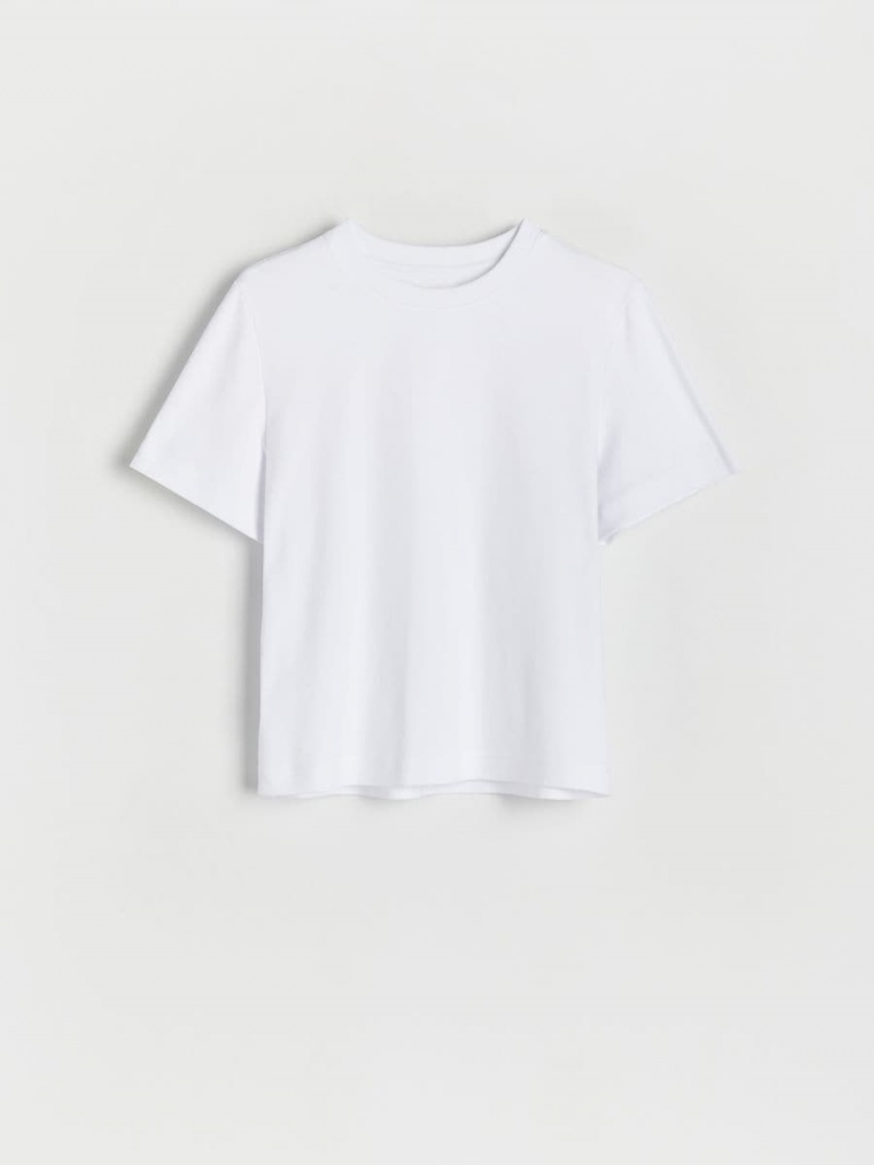 Reserved Boxy T-shirt Białe | NKTWYPC-54