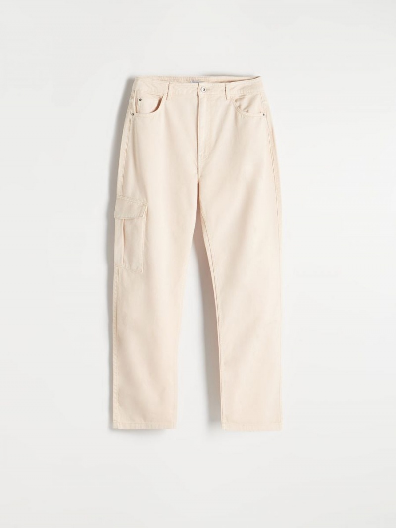 Reserved Cargo trousers Ivory | KAWRLYI-37