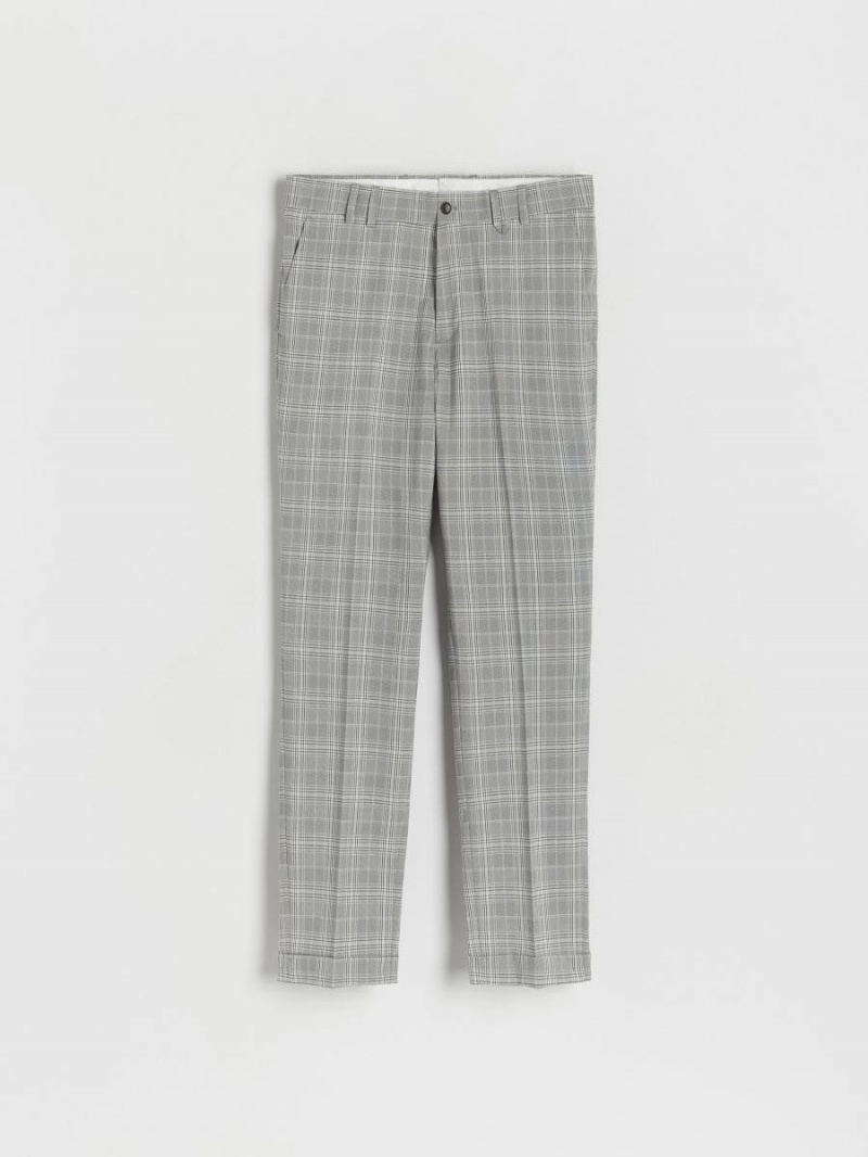 Reserved Check slim trousers Kolorowe | NMWIEBY-56