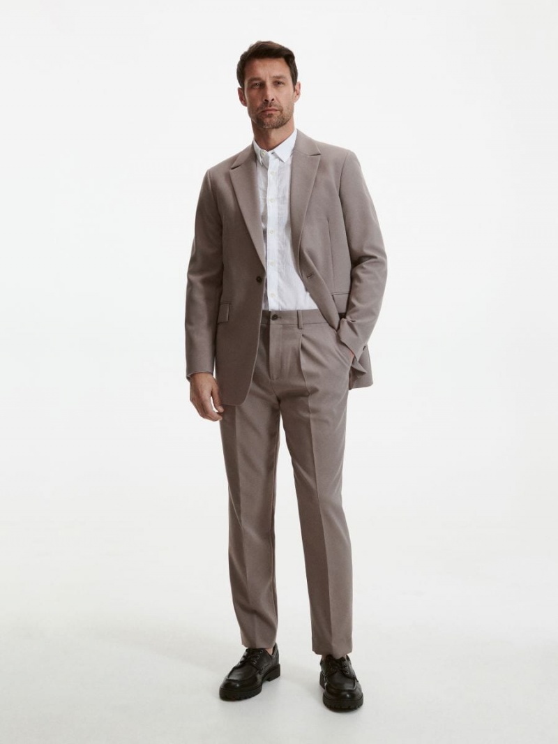 Reserved Chino slim fit trousers Brązowe | GBCEXIV-28