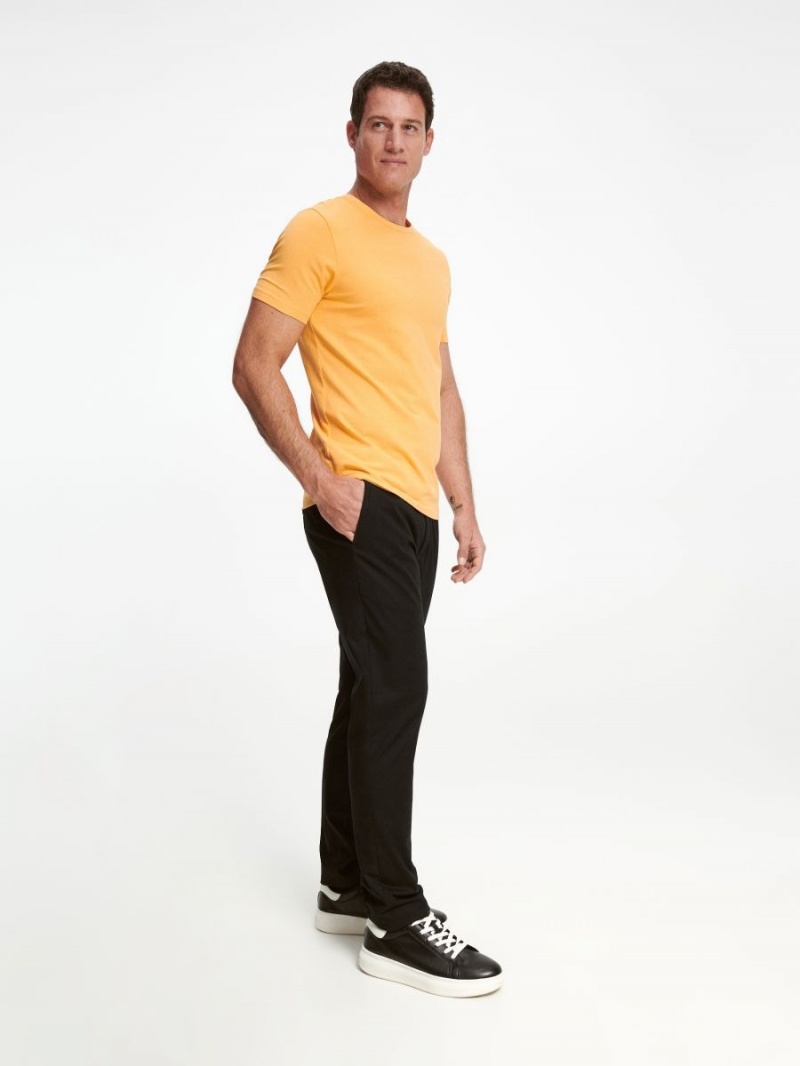 Reserved Chino slim fit trousers Czarne | PYKECAJ-84