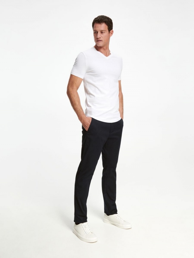 Reserved Chino slim fit trousers Granatowe | GHZSPRE-09