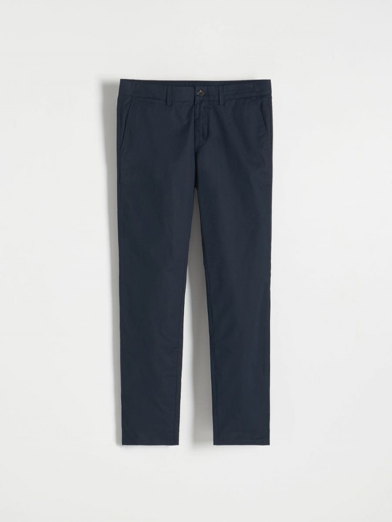 Reserved Chino slim fit trousers Granatowe | GHZSPRE-09