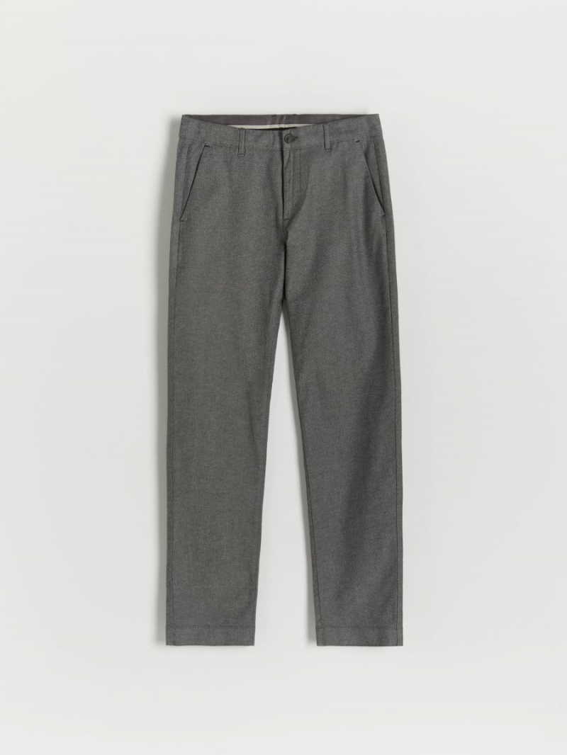 Reserved Chino slim fit trousers Szare | RNDIAYE-30