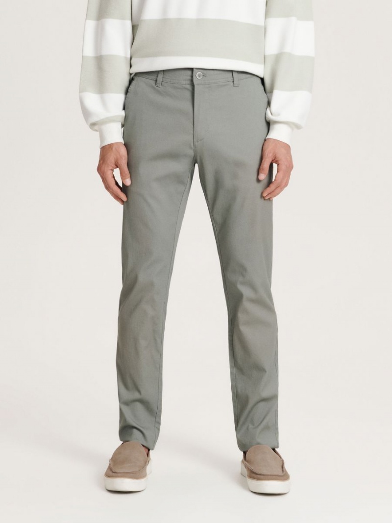 Reserved Chino slim fit trousers Zielone | RMZLXJH-67