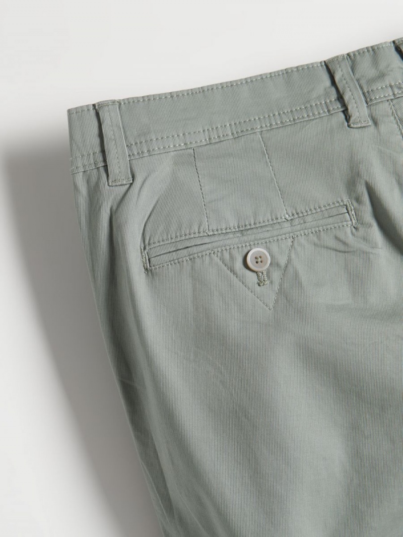 Reserved Chino slim fit trousers Zielone | RMZLXJH-67