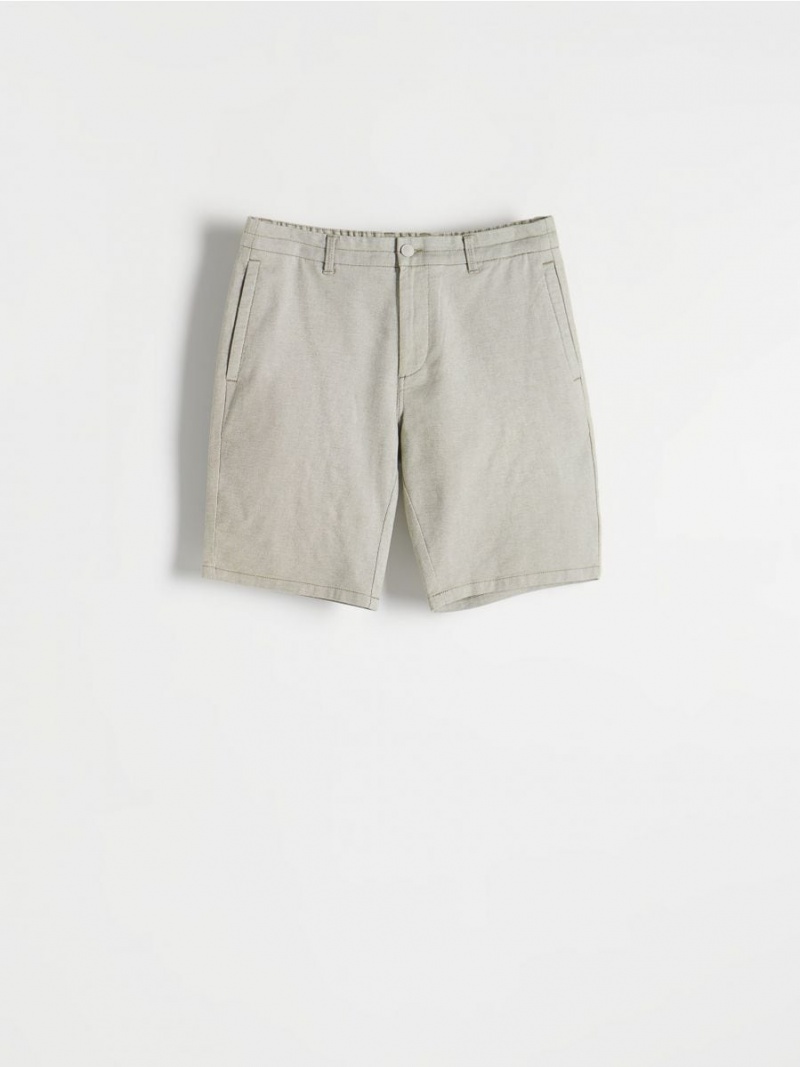 Reserved Chino slim shorts Khaki | NOSVQHJ-84