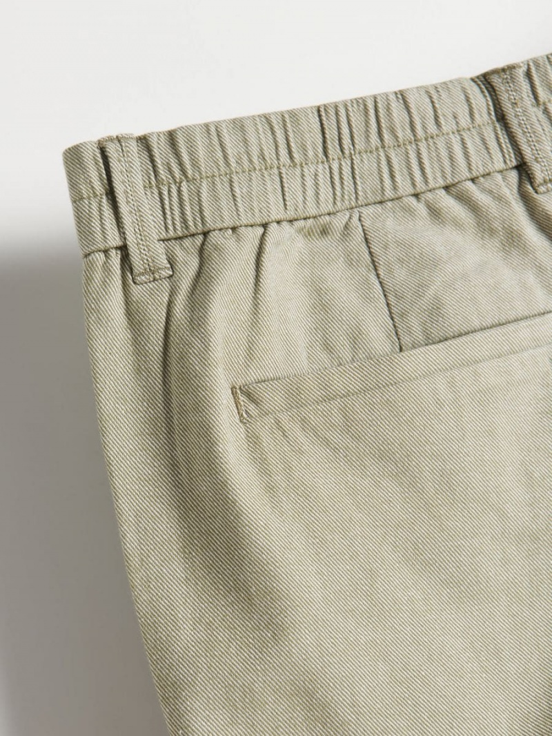 Reserved Chino slim shorts Khaki | NOSVQHJ-84