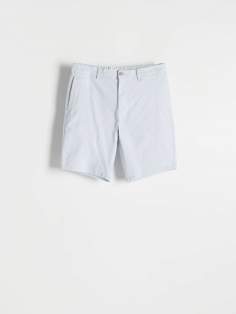 Reserved Chino slim shorts Niebieskie | TSICELR-89