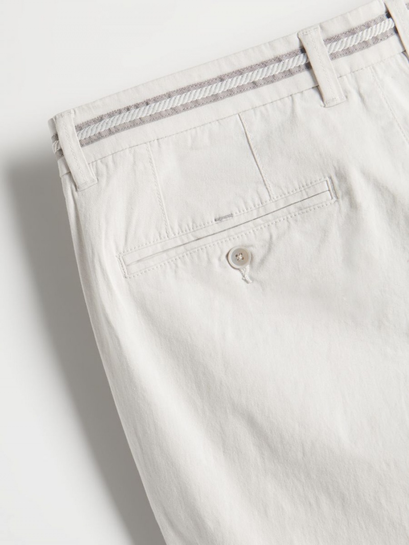 Reserved Chino slim trousers Głęboka Szare | QHRJLYW-21