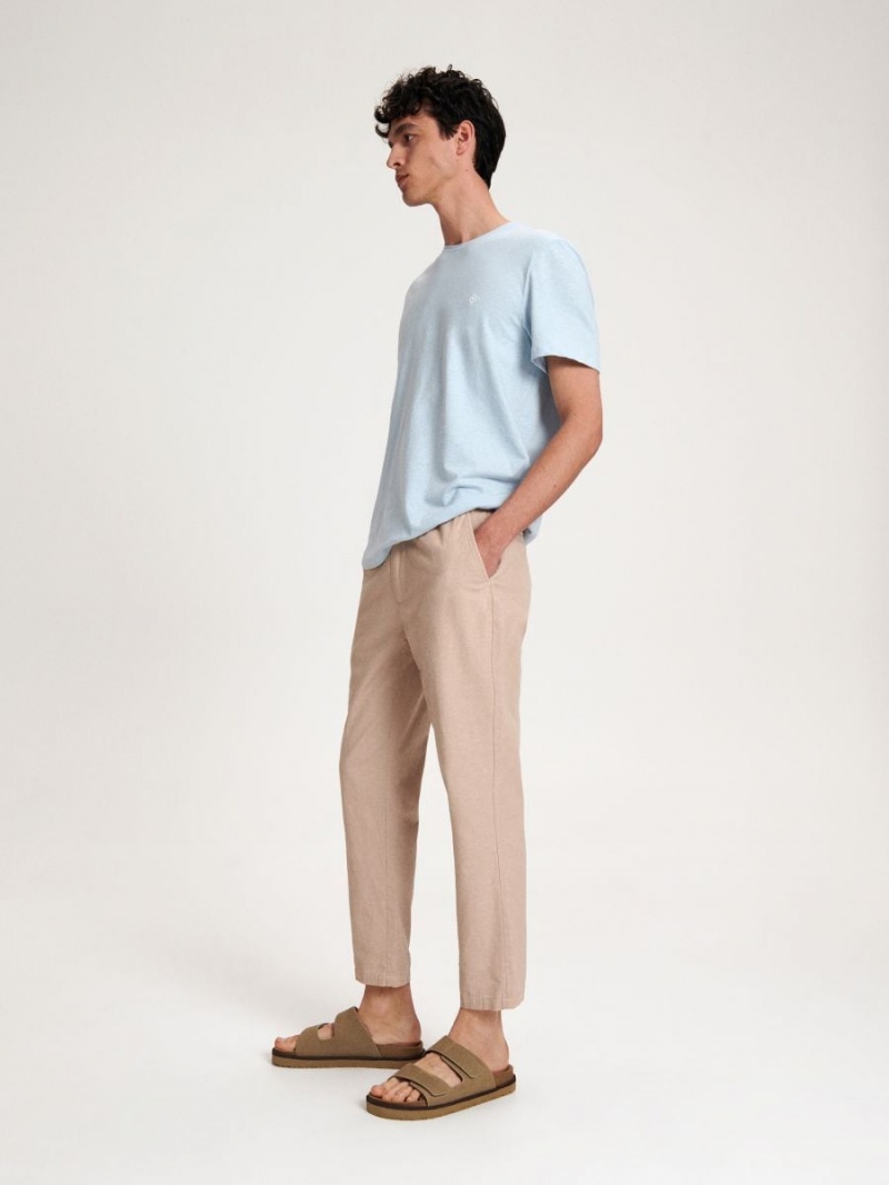 Reserved Chino trousers Ivory | XIYNFME-90