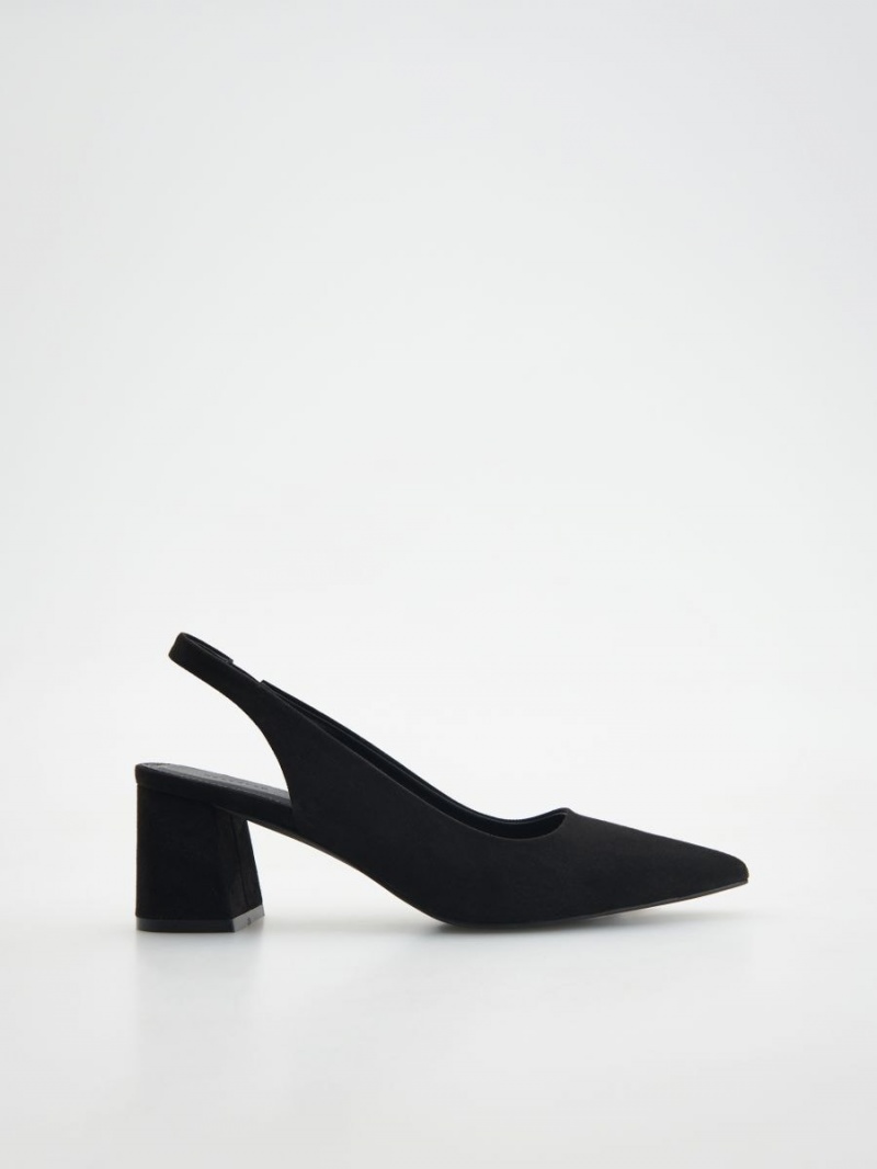 Reserved Chunky heel pumps Czarne | UTWFCLB-08